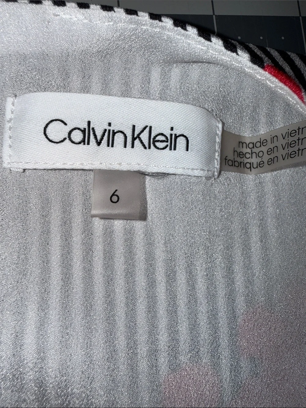 Calvin Klein Cherry Blossom Dress Size 6